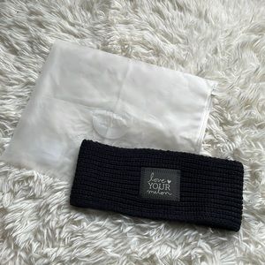 New Love Your Melon Headband Black Knit Reflective